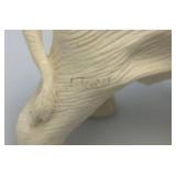 3 3/4" x 5.5" x 7" Resin Elephant Statue With Trunk Up
