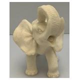 3 3/4" x 5.5" x 7" Resin Elephant Statue With Trunk Up