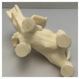3 3/4" x 5.5" x 7" Resin Elephant Statue With Trunk Up