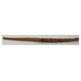 Large 40" Hand Carved Tribal Themed Heavy Wood Walking Stick