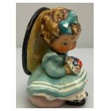 Vintage Miniature Porcelain Figurines 3 =  6" 1 = 7"