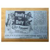 Vintage COLT Firearms Wooden Pistol Box