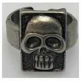 Metal Skull Ring Size 10 Mens