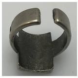 Metal Skull Ring Size 10 Mens