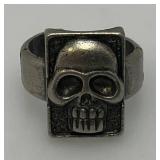 Metal Skull Ring Size 10 Mens