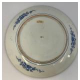 Antique Japanese Porcelain Amri Blue And White 12 1/4" Plate