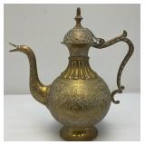 Vintage Etched Teapot And Teacups Made In India