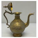 Vintage Etched Teapot And Teacups Made In India