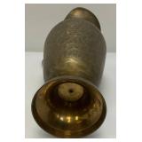 Vintage Middle Eastern Etched Brass Water Pitcher 16"