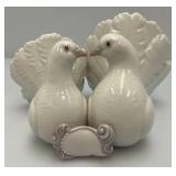Vintage 1971 Lladro #1169 Couple Of Doves Figurine & Vintage Liadro Daisa Jolie Girl Figurine (Missing little Brass piece And Bow Chipped On Back) 7 3/4"