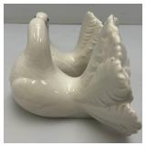 Vintage 1971 Lladro #1169 Couple Of Doves Figurine & Vintage Liadro Daisa Jolie Girl Figurine (Missing little Brass piece And Bow Chipped On Back) 7 3/4"