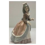 Vintage 1971 Lladro #1169 Couple Of Doves Figurine & Vintage Liadro Daisa Jolie Girl Figurine (Missing little Brass piece And Bow Chipped On Back) 7 3/4"