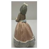 Vintage 1971 Lladro #1169 Couple Of Doves Figurine & Vintage Liadro Daisa Jolie Girl Figurine (Missing little Brass piece And Bow Chipped On Back) 7 3/4"