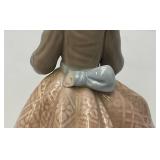 Vintage 1971 Lladro #1169 Couple Of Doves Figurine & Vintage Liadro Daisa Jolie Girl Figurine (Missing little Brass piece And Bow Chipped On Back) 7 3/4"