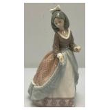 Vintage 1971 Lladro #1169 Couple Of Doves Figurine & Vintage Liadro Daisa Jolie Girl Figurine (Missing little Brass piece And Bow Chipped On Back) 7 3/4"