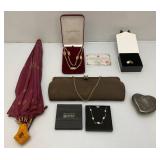 Misc. Vintage Necklaces And More Including Camrose & Kross Jacqueline Kennedy Reproduction Necklace With COA