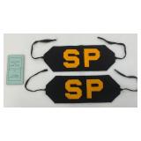 WWII Felt U.S. Navy Shore Police Brassards With Instructions Book