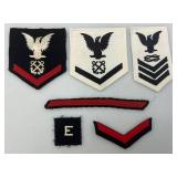 Misc. 1940 Naval Patches Some Dated On Back See Photos