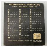 WW2 Handheld Morse Code Device By Th U.S. Navy Bureau Of Personnel Training Aid International 2 1/2" x 2 3/4"