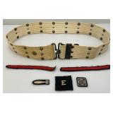 Vintage WW2 Navy Belt And Patches