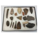 Group Of Misc. Native American Artifacts Including Arrow Heads And More