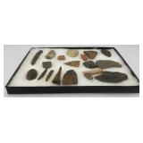 Group Of Misc. Native American Artifacts Including Arrow Heads And More