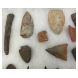 Group Of Misc. Native American Artifacts Including Arrow Heads And More
