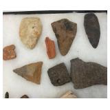 Group Of Misc. Native American Artifacts Including Arrow Heads And More