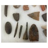Group Of Misc. Native American Artifacts Including Arrow Heads And More