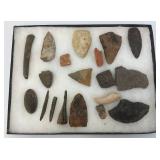 Group Of Misc. Native American Artifacts Including Arrow Heads And More