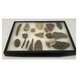 Group Of Misc. Native American Artifacts Including Arrow Heads And More