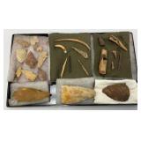Group Of Misc. Native American Artifacts Including Arrow Heads And More