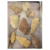 Group Of Misc. Native American Artifacts Including Arrow Heads And More