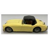 Vintage Miniature Car Bandai Brand Austin Healey 100SX Coupe Cream/Black Friction And Works