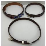 Misc. Leather Belts including Tony Lama And More Size 38
