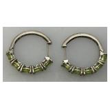 Misc. Sterling Silver And Citrine Bracelets And Earrings