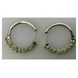 Misc. Sterling Silver And Citrine Bracelets And Earrings