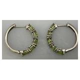 Misc. Sterling Silver And Citrine Bracelets And Earrings