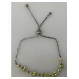 Misc. Sterling Silver And Citrine Bracelets And Earrings