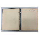 Vintage Modern Postage Stamp Album With Some Stamps