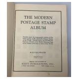 Vintage Modern Postage Stamp Album With Some Stamps