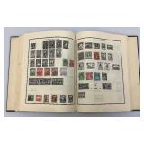 Vintage Modern Postage Stamp Album With Some Stamps