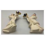 EST. $225.00 - $350.00 RARE Ceramic Arts Studio Manchu Lotus Lanterns Sculpture Figurines Wisc. 1950s