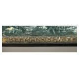 Antique Extremely RARE Miniature Seemannshilfe 1914-15 Marked SMS Emden Led Ship 3/4" x 3" x 5 5/8"