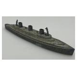 Vintage Collectible Tootsie Toy Miniature Metal Cruise Ship  6"