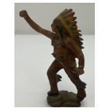 Antique Miniature Elastolin/Lineol Indian Figure 4 1/2" Tall  Very Cool