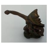 Antique Miniature Elastolin/Lineol Indian Figure 4 1/2" Tall  Very Cool