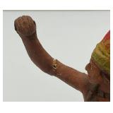 Antique Miniature Elastolin/Lineol Indian Figure 4 1/2" Tall  Very Cool (Crack In Arm But Common)