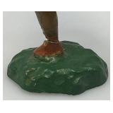 Antique Miniature TRICO Soldier Figure 4 3/4" Tall  Very Cool (Foot And Neck Has Crack But Common)