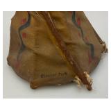 Miniature Antique Glacier Park Buck Skin Tee-Pee 7 1/2" Tall (Has Cracks And Missing Pieces But Is Still Awesome